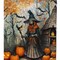 Edge Collections - 11 1/4" X 15 1/2" - Multicolor - Garden Slavic Witch Halloween Garden Flag - 1 Piece